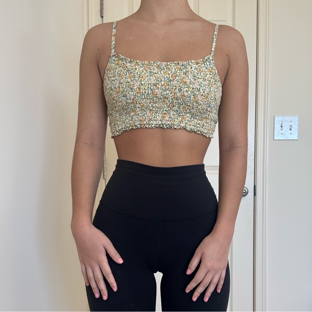 Garage floral tank top